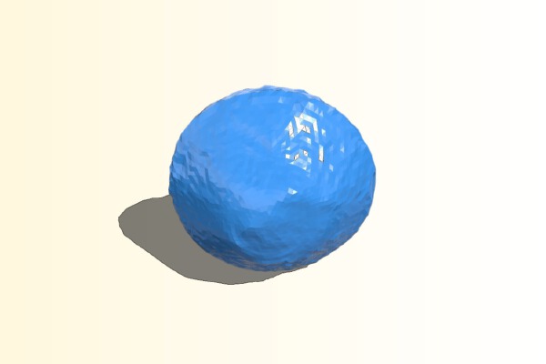 Asteroid kw4 | 3d print model