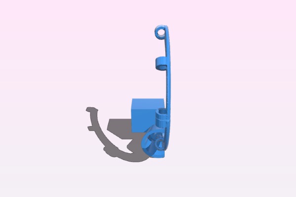 Da Vinci Pro rear feed guide | 3d print model