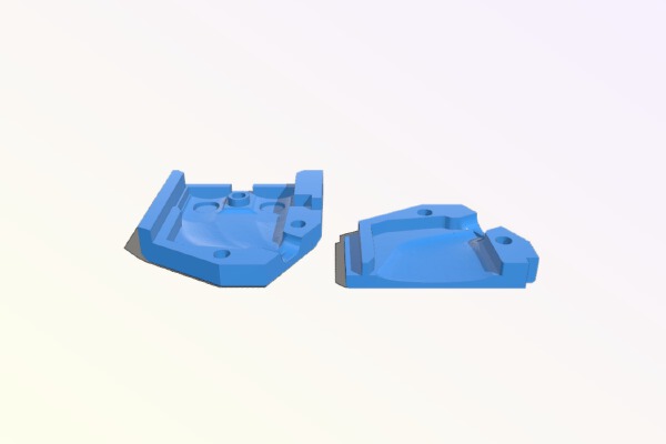 Prusa Lack Enclosure Heatbed Cable Clamp Nuts At Bottom - 60 Degree, for Screw Terminal Heatbed and Textile | 3d print model