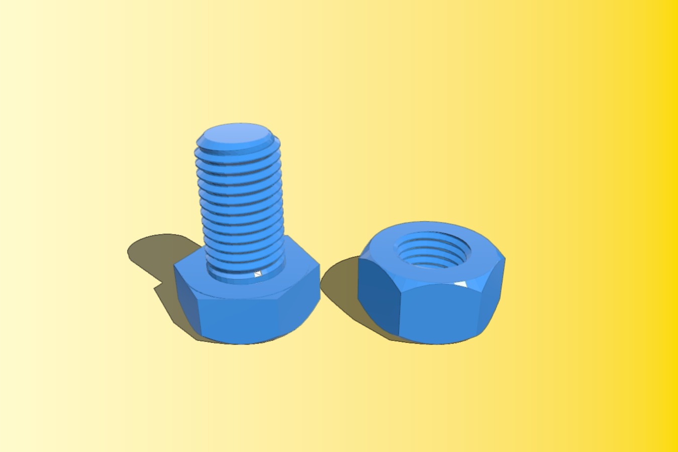 M8 nut and bolt