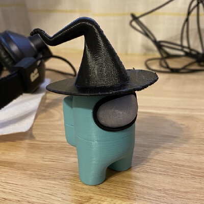 Among Us (magnetic) Hat - Witch's Hat | 3d print model
