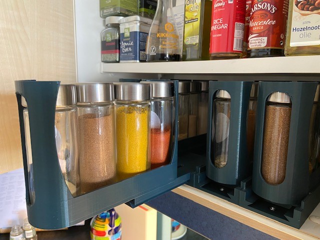 Spice Rack Pullout 4 IKEA spice jars