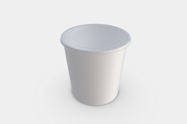 Paper Bucket with Lid