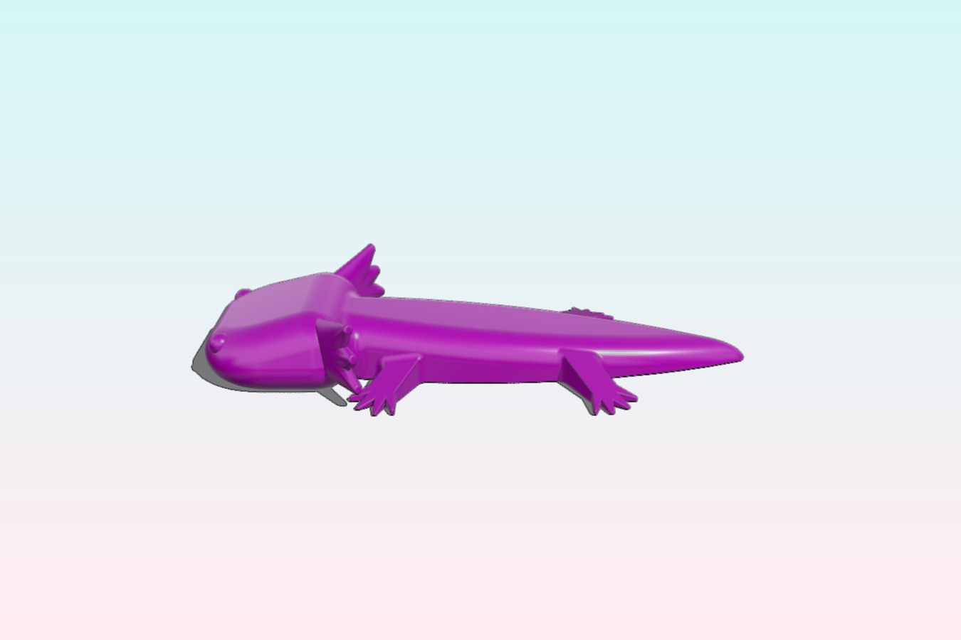 Cute Axolotl Model