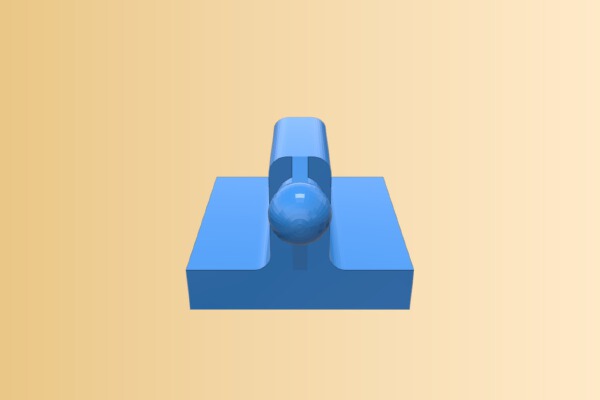 Hot Wheels to Duplo - Curve Mount | 3d print model