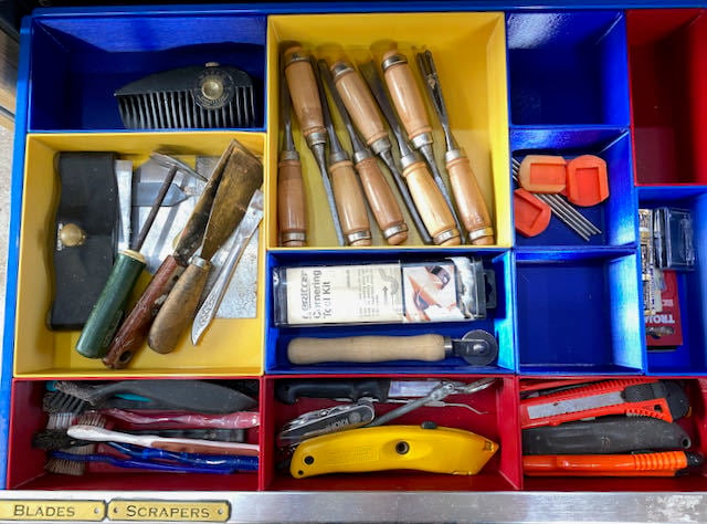 Tool draw organisation trays
