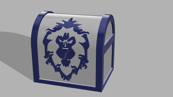 world of Warcraft alliance chest | 3d print model