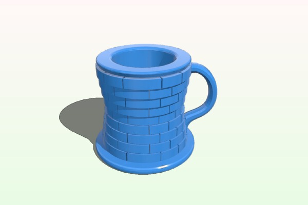 Seej Tenpenny Tankard, Masonry | 3d print model
