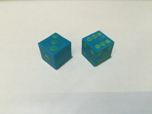 Another Dual Material Dice | 3d print model