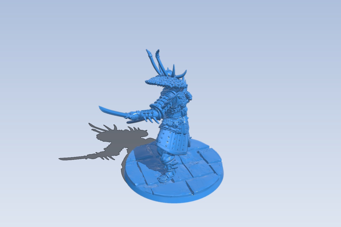 Samurai Swordsman B0012516 3d model file for 3d printer