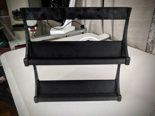 Playing Card Display Shelf Remix to fit Prusa | 3d print model
