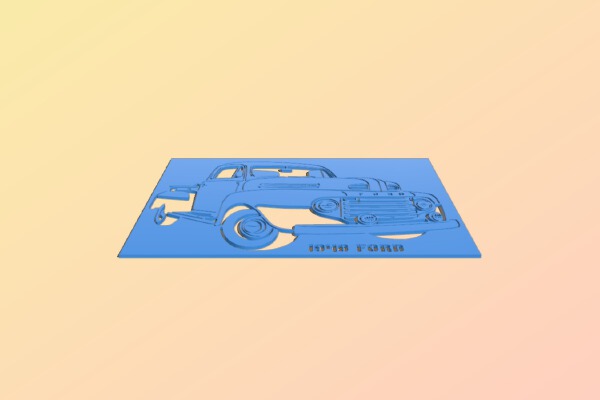 1948 Ford Pickup stencil | 3d print model