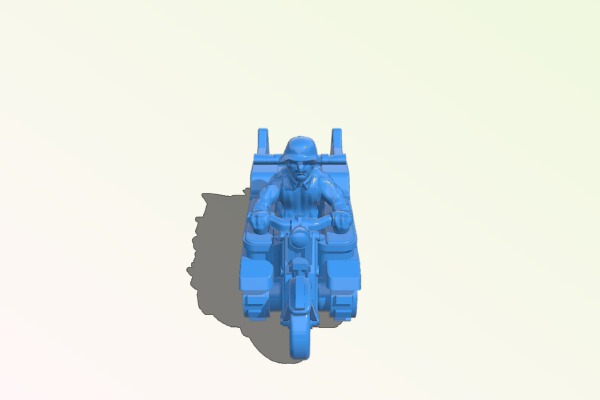 Kettenkrad with crew | 3d print model