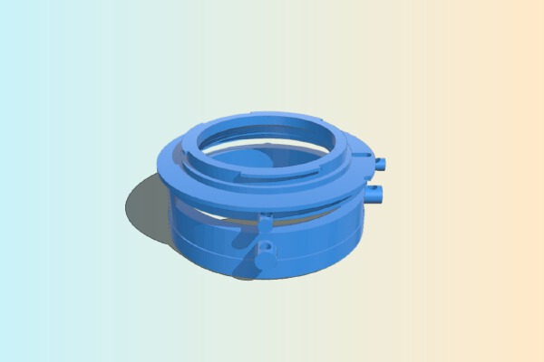 Canon RF_EF lens adapter with 100mm filter support | 3d print model