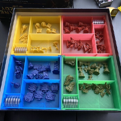 Forbidden Stars - insert _ organizer for base game - sleeved cards FFG | 3d print model