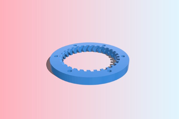 OpenSCAD Inverted Helical Gears | 3d print model