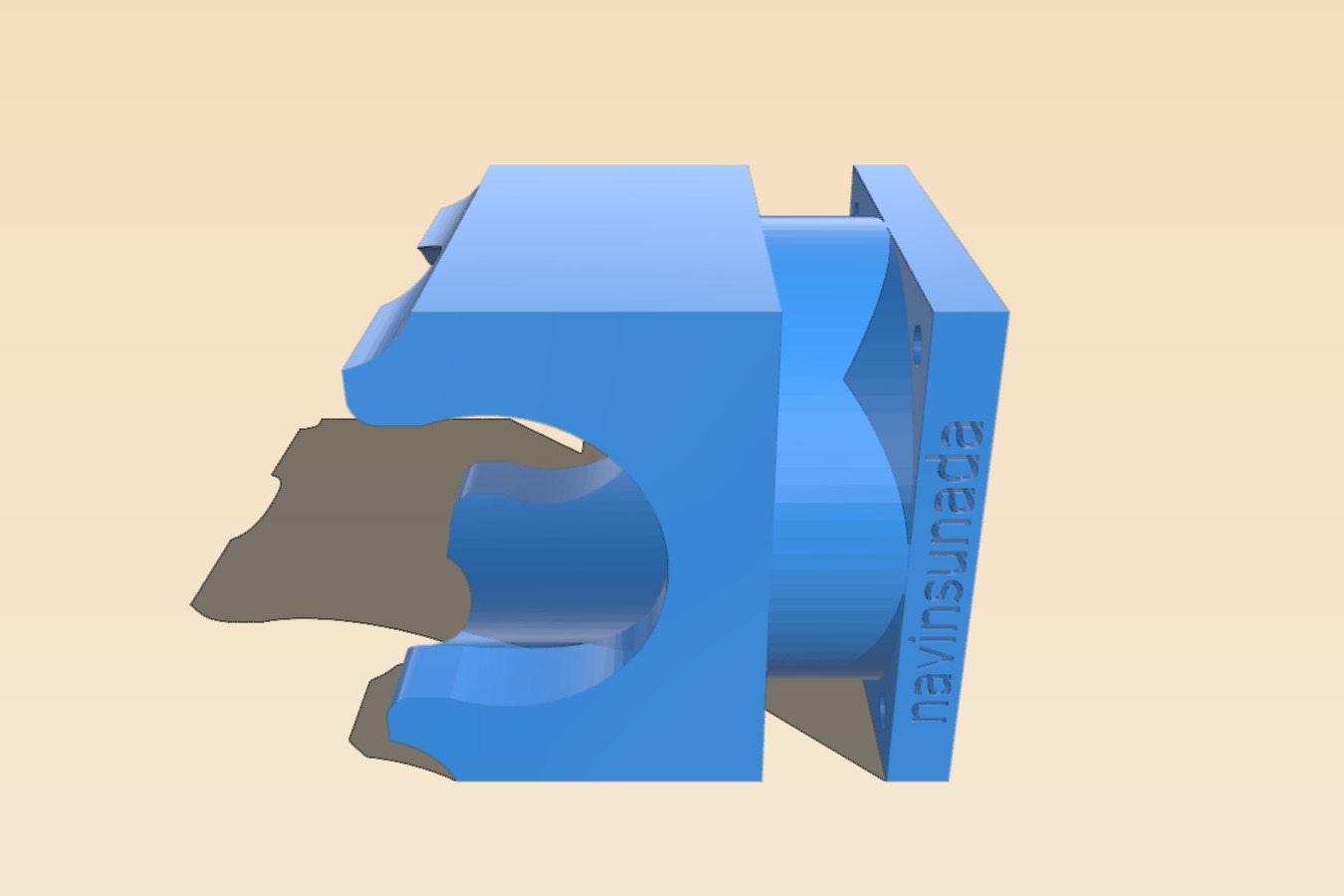 E3D Extruder - Chinese Clone - Fan Mount 40mm