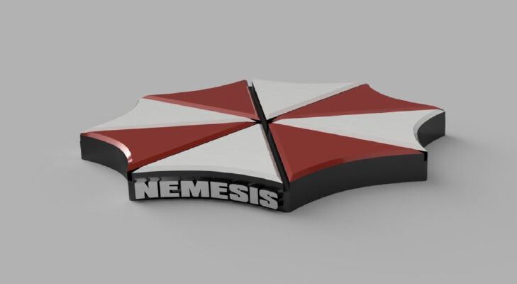Nemesis Model Base - Umbrella Logo | 3d print model