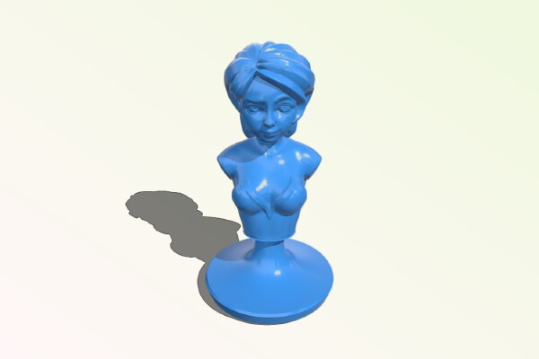 Girl in corset bust | 3d print model