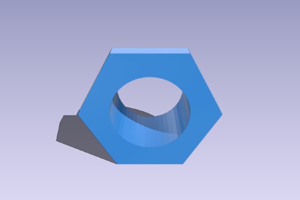 .5" pump input bulkhead | 3d print model