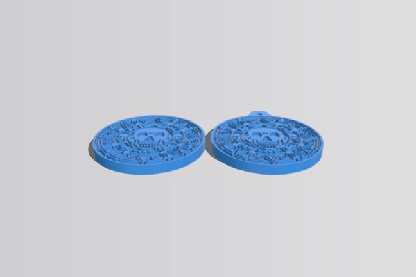 Pirates of the Caribbean Aztec coin keychain | 3d print model