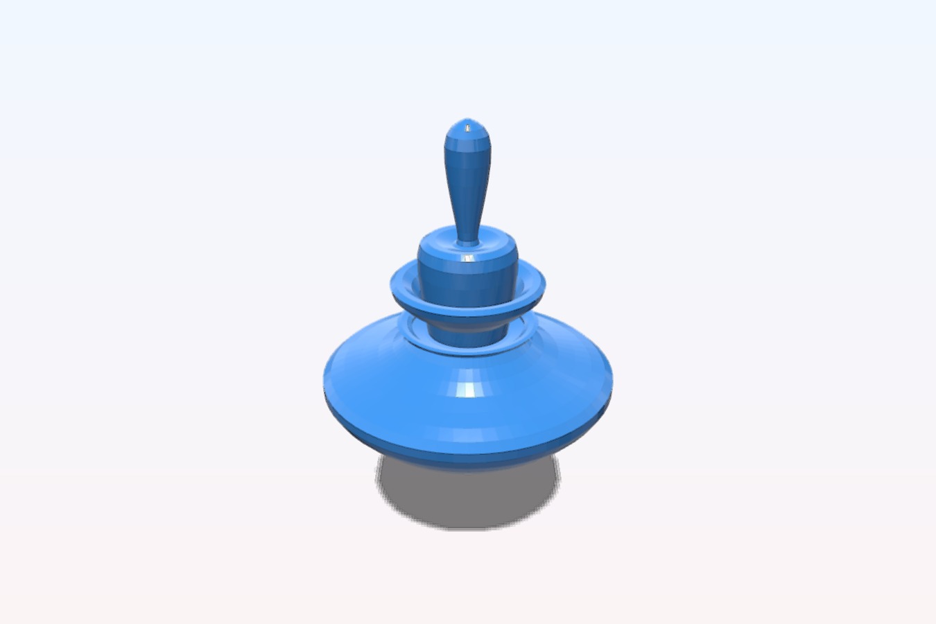 Spinning top Yula with lid