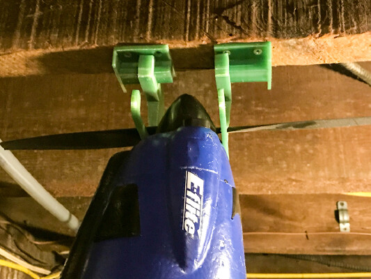 Adjustable RC Airplane_Aircraft Propeller Ceiling Hanger for the Hangar | 3d print model
