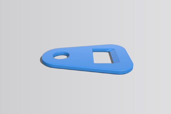 Bottle opener - wallet compatible. | 3d print model