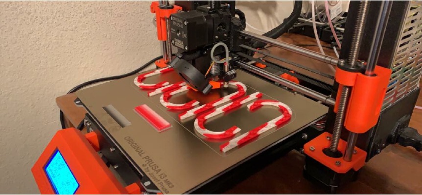 Two-color Candy Cane from Angus Deveson's Tutorial | 3d print model
