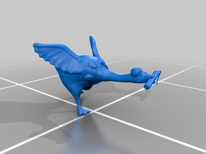Untitled goose running