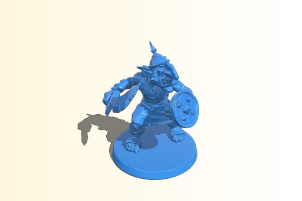 Goblin Shield Warrior | 3d print model