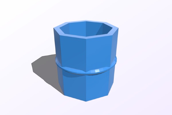 Capsela toy octagonal connector | 3d print model
