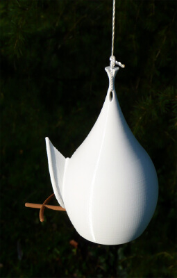 Easy print Birdhouse & Separate perches. | 3d print model