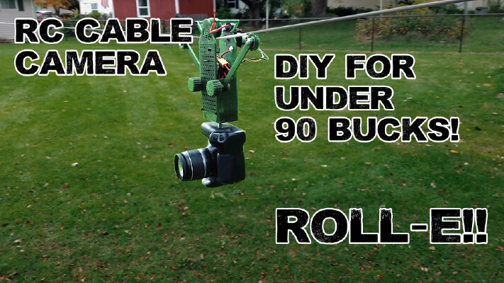RC Cable Camera - ROLL-E | 3d print model