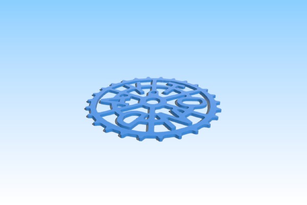 Dayton Bicycle Gear Chainwheel Sprocket | 3d print model
