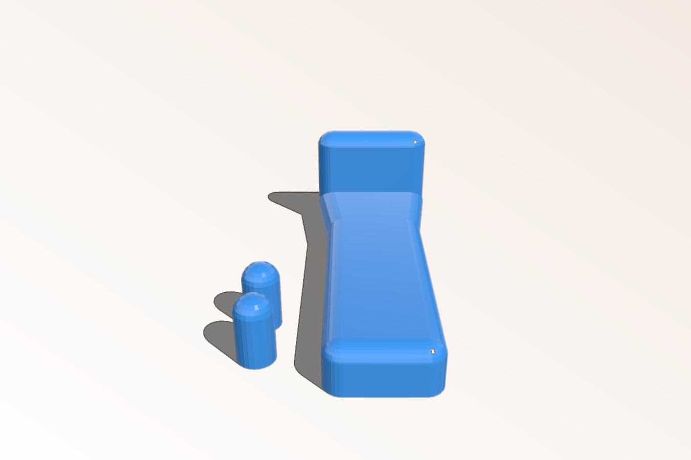 Toilet Seat slide-preventer _ alignment block (parametric, customizable)