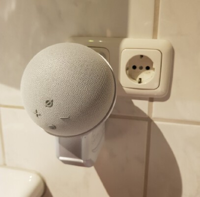 amazon echo dot 4 socket mount | 3d print model