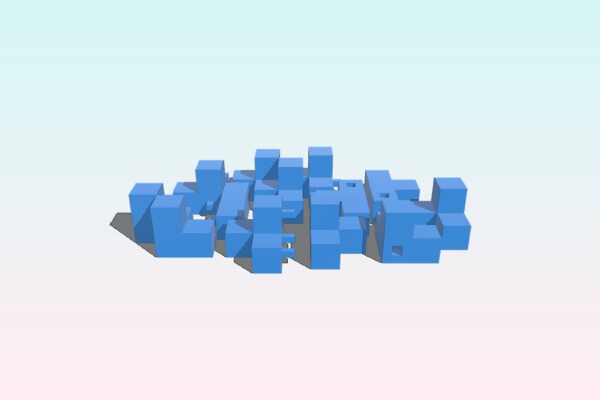 Molok cube, trivia game | 3d print model