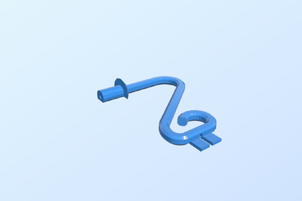 Glow Stick Candelabra Hollow Arm | 3d print model