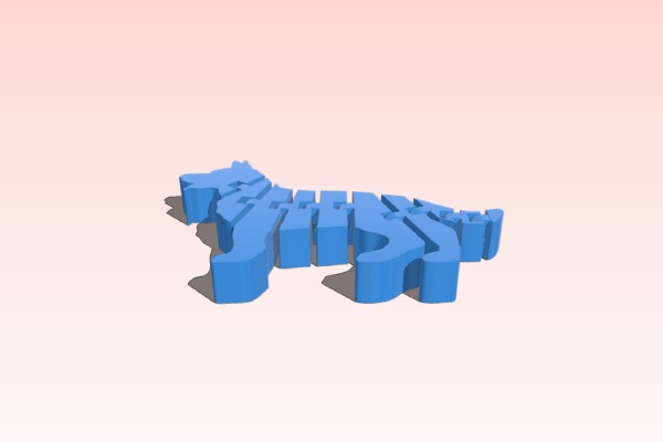 Flexi shepherd puppy | 3d print model