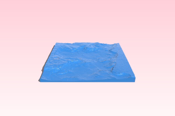 West Holden Crater, Mars | 3d print model