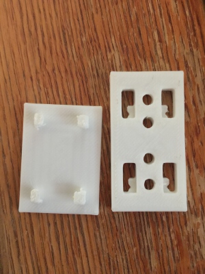 Quad slot_key lock template | 3d print model