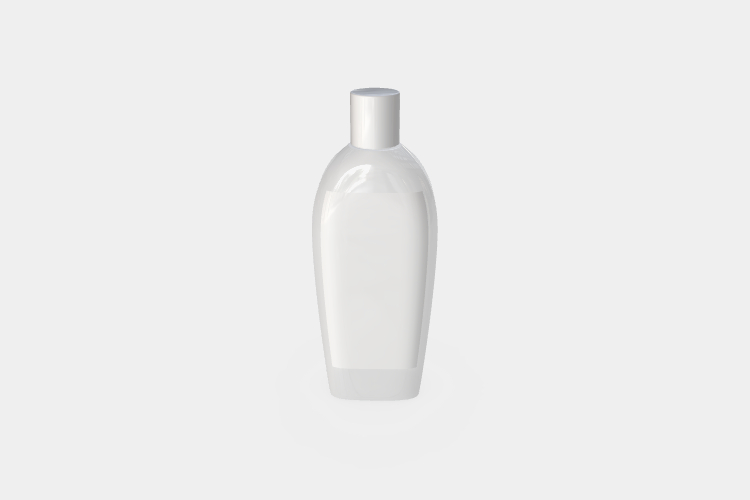 Transparent Cosmetic Package Bottle Mockup