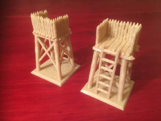 Watchtower for Fantasy viking palisades. | 3d print model