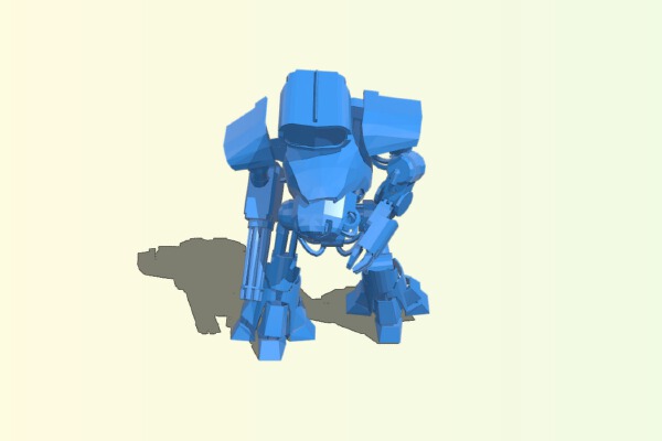 low poly reaver for terrain | 3d print model