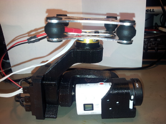Sony HDR AZ1 3-axis Gimbal | 3d print model