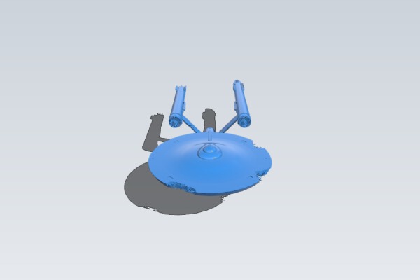 Star Trek Enterprise NCC-1701 Damaged 1:2000 | 3d print model