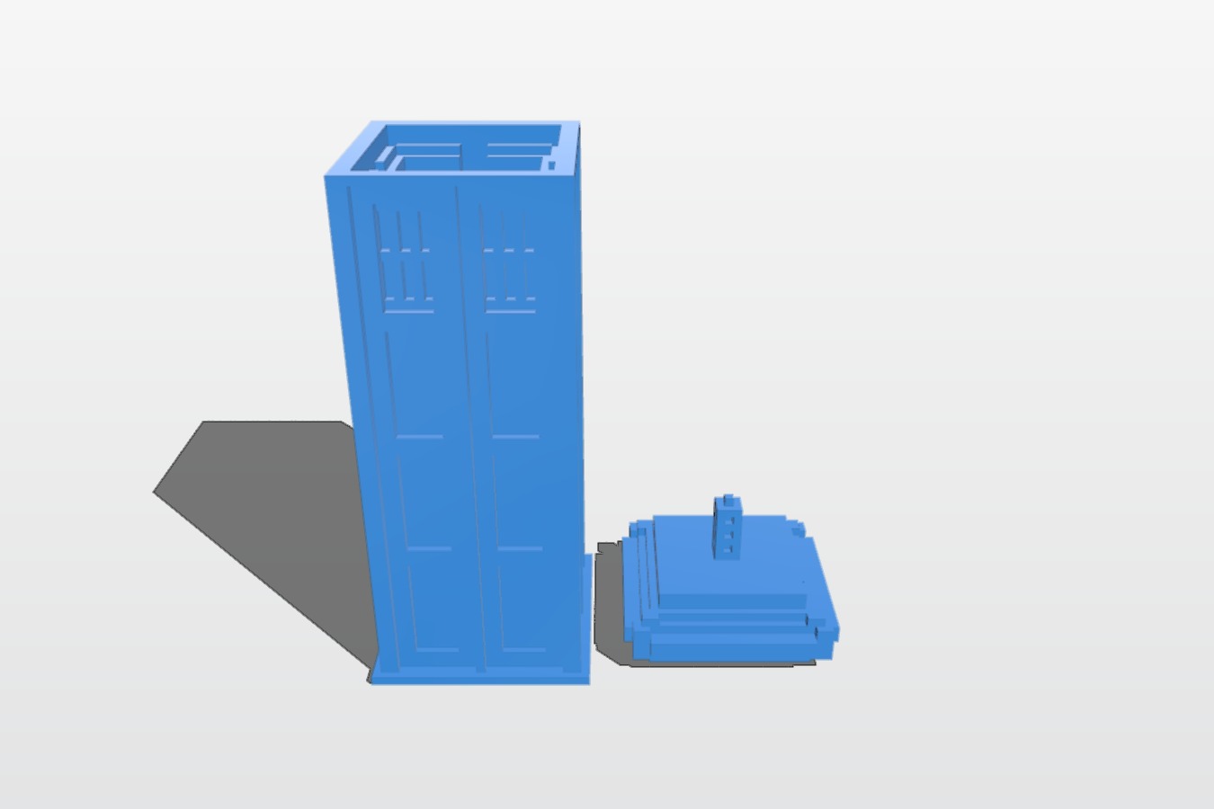 2 Part Tardis from Minecraft
