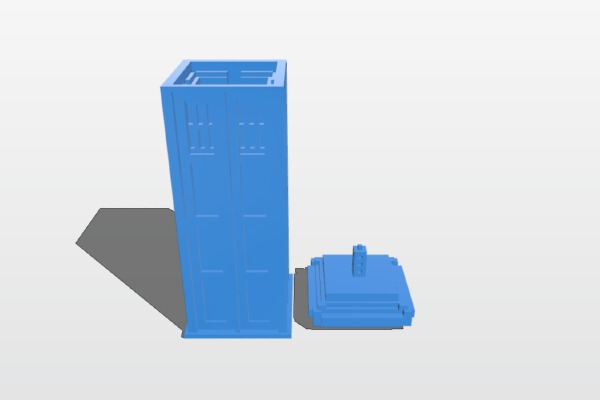2 Part Tardis from Minecraft | 3d print model