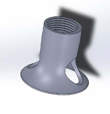 Threaded Dremel_rotary tool attachment, router | 3d print model